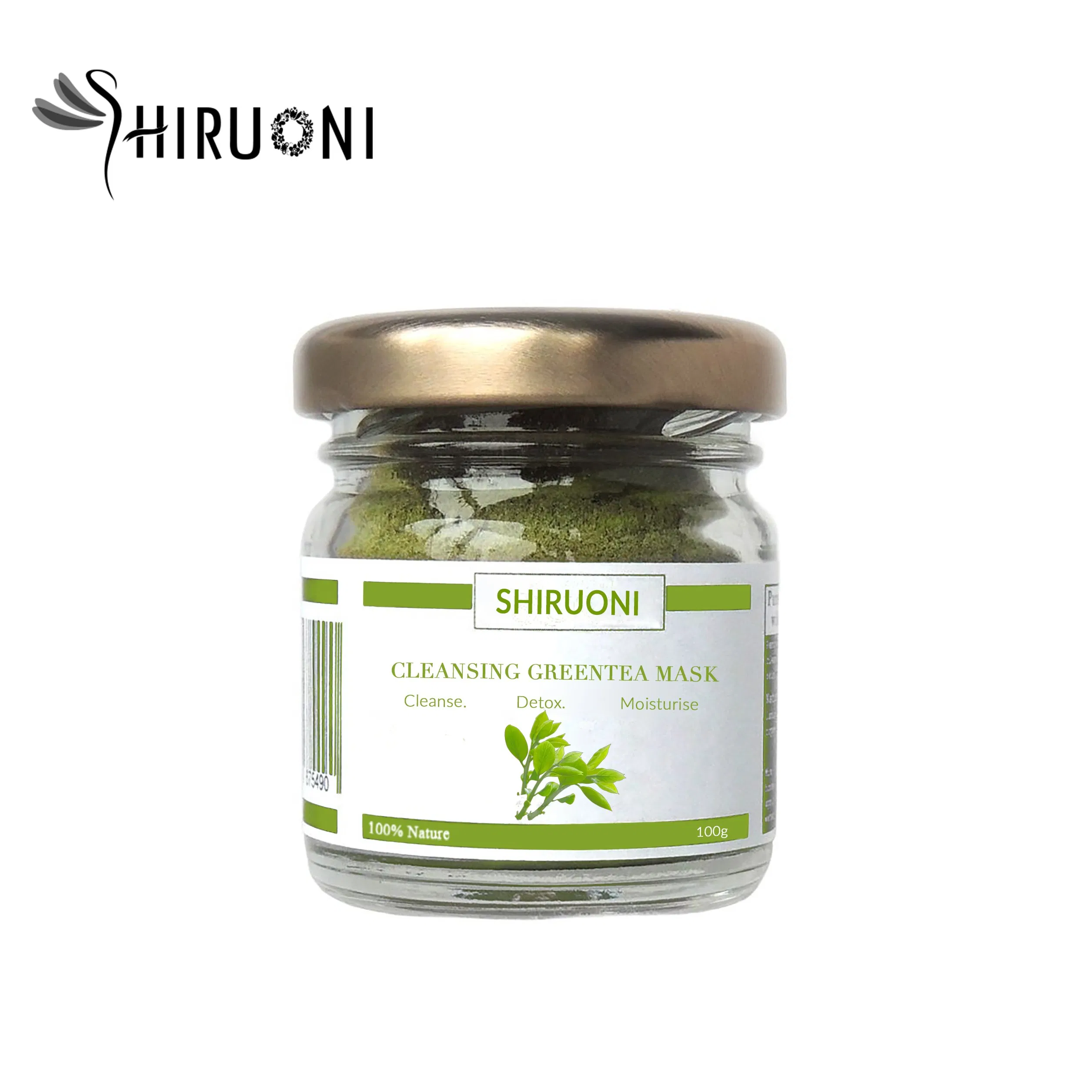 Private Label Factory Organic Hydrating Green Tea Mud Mask Acne Treatment Facial Clay Mask