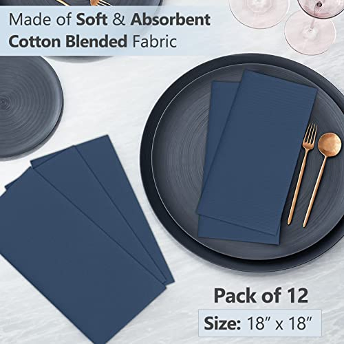 Premium Cotton Blend Cloth Napkins Soft Dinner Napkins for Restaurants