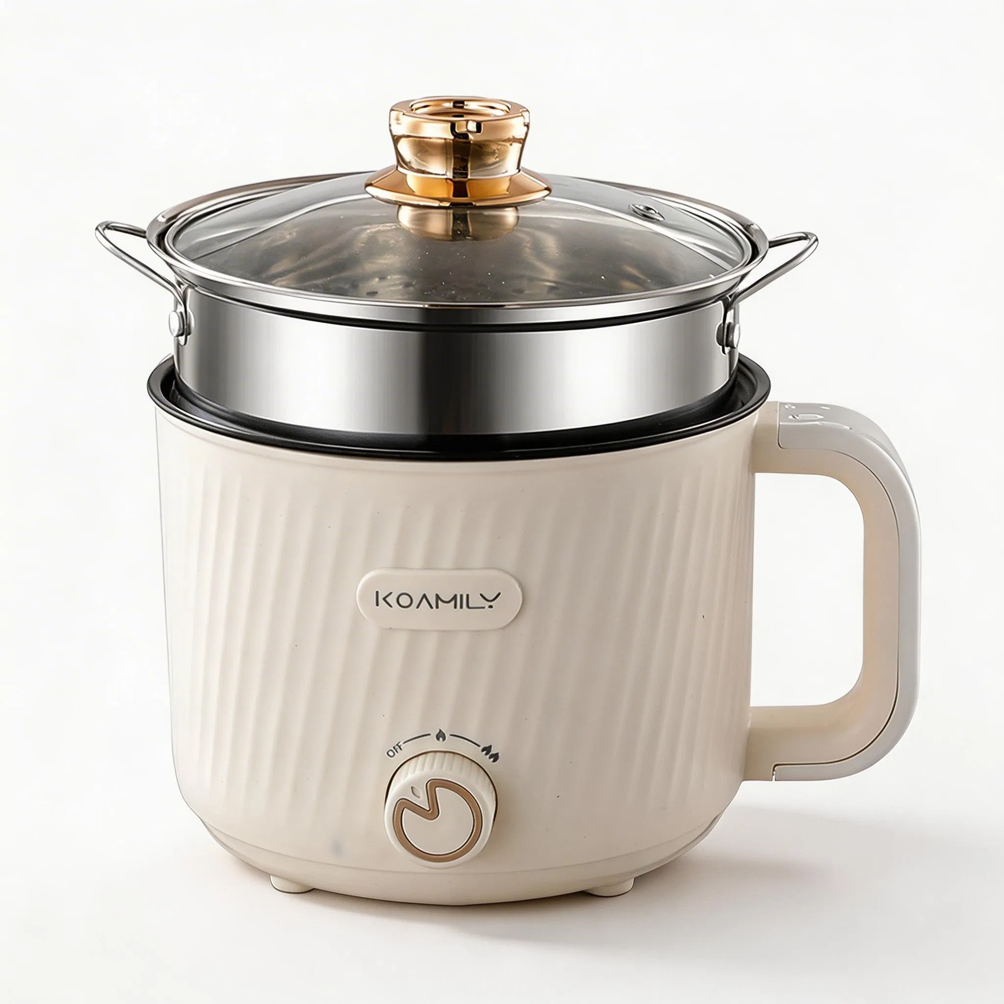 Non-Stick Electric Multi-Cooking Pot Hot Pot Multi-Function Electric Cooker with Frying, Stir-Frying, Stewing, Boiling & Energy Saving for Home, Office, Dorm