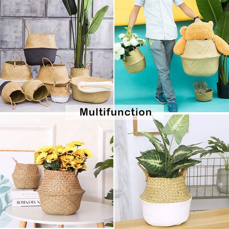 Корзина для растений плетеная морские водоросли