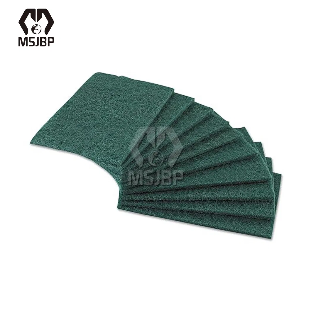Msjbp Nylon Scouring Pad China Manufacturers 320# 7802 Non Woven Abrasive Pad for Cleaning or Polishing