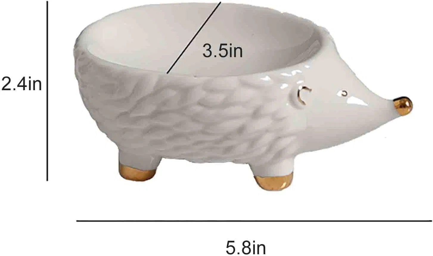 Hedgehog Shaped Soap Dish Ceramic Soap Dish Keep Soap Dry
