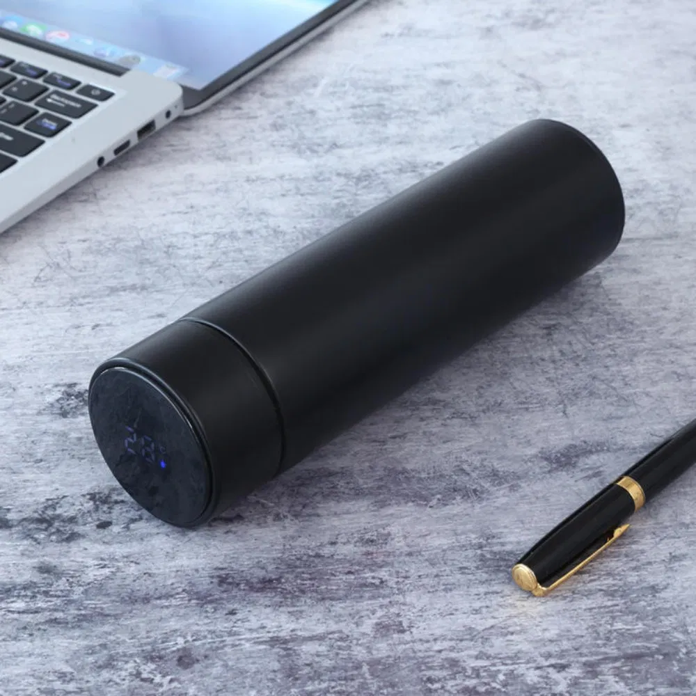 Smart 500ml Vacuum Thermal Flask Smart Water Bottle with Digital Thermostat Temperature Sensor LCD Temp Display
