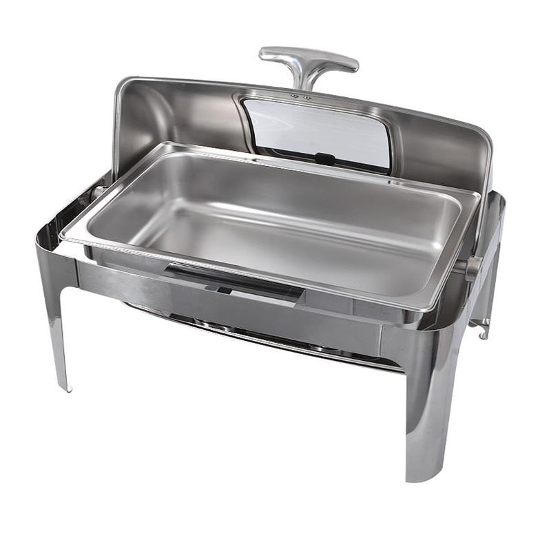 Luxury Hotel Stainless Steel Chafing Dish Buffet Rectangular Food Warme