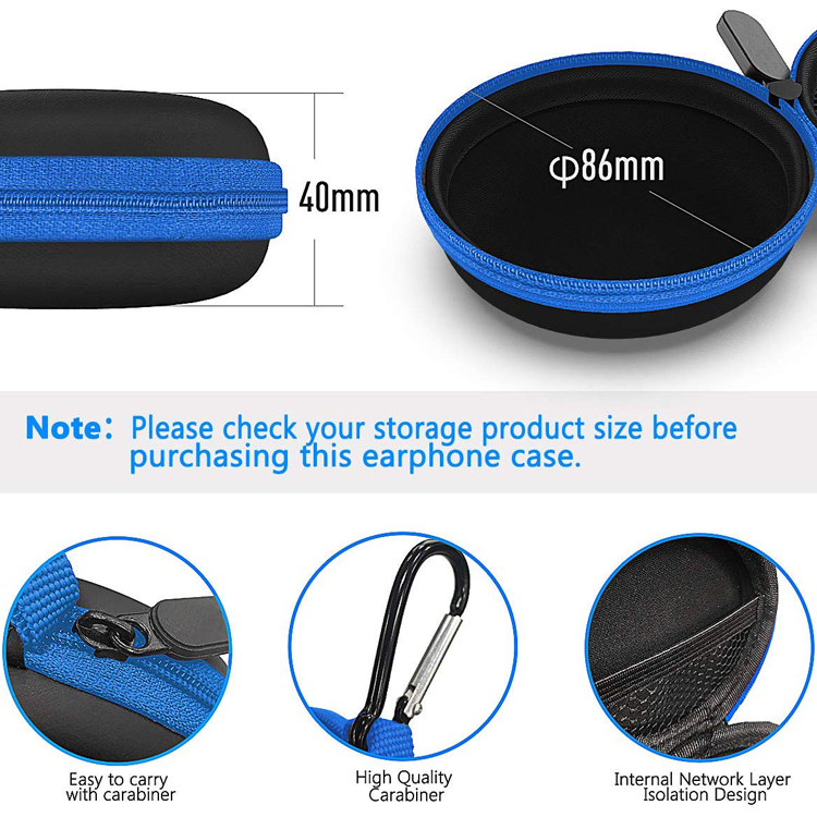 Чехол для наушников EVA с логотипом, ударопрочный