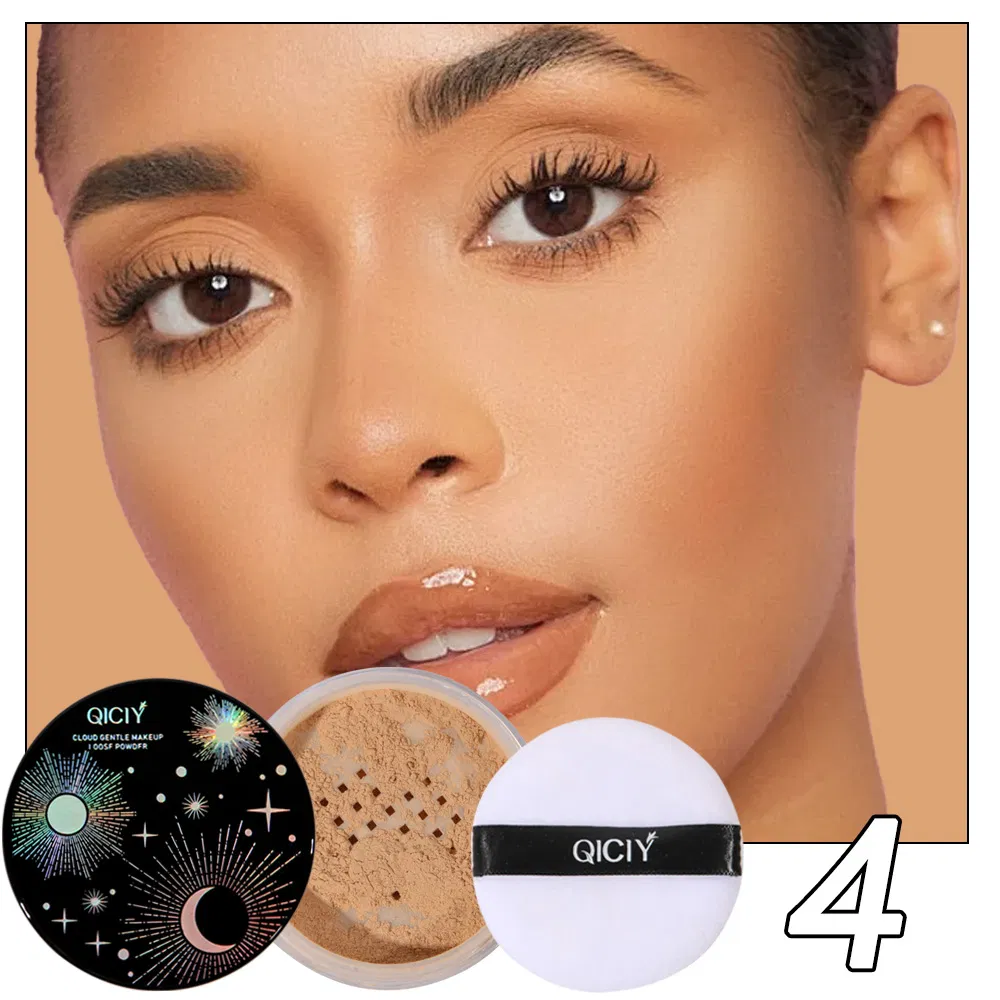 3-Color Pearlescent Loose Powder + 3-Color Loose Powder
