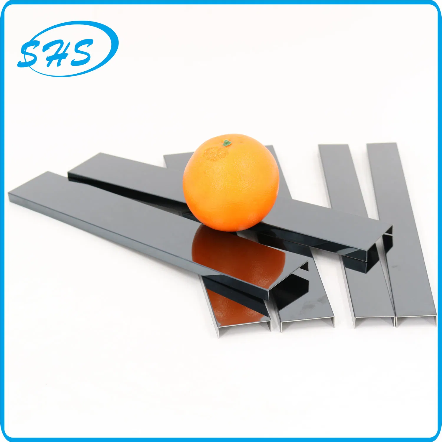 Premium Stainless Steel U-Channels with Ti Plated Black Finish