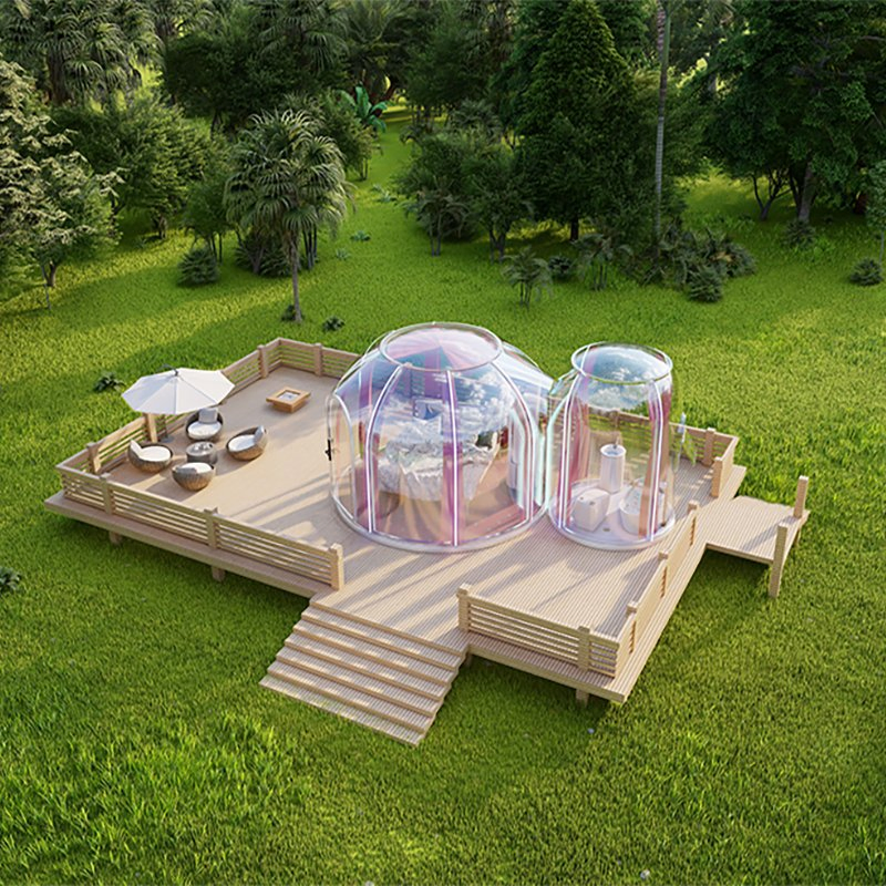 Garden Room Polycarbonate Transparent Dome PC Glamping Foam Transparent Tent