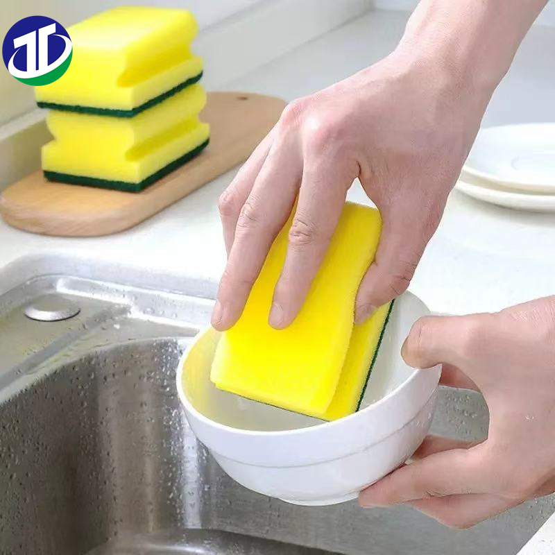 Cleaning Product Green Scouring Pad Scour Sponges Pink Scouring Pad