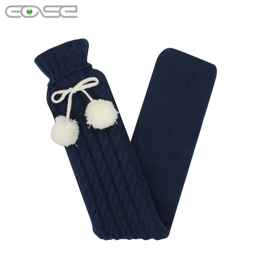 Premium Long Hot Water Bottle with Assorted Cover Options