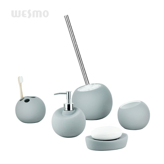 Rubber Oil Coated Bathroom Set
