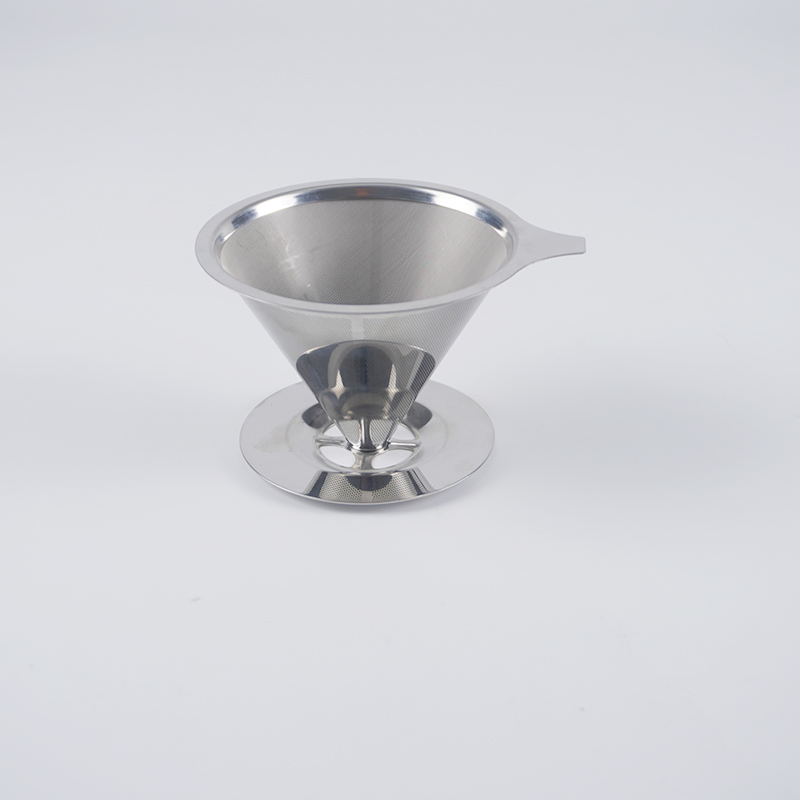 Hand Brewed Coffee Sharing Pot, Glass Coffee Utensil, Stainless Steel Filter Screen Filter Cup Funnel