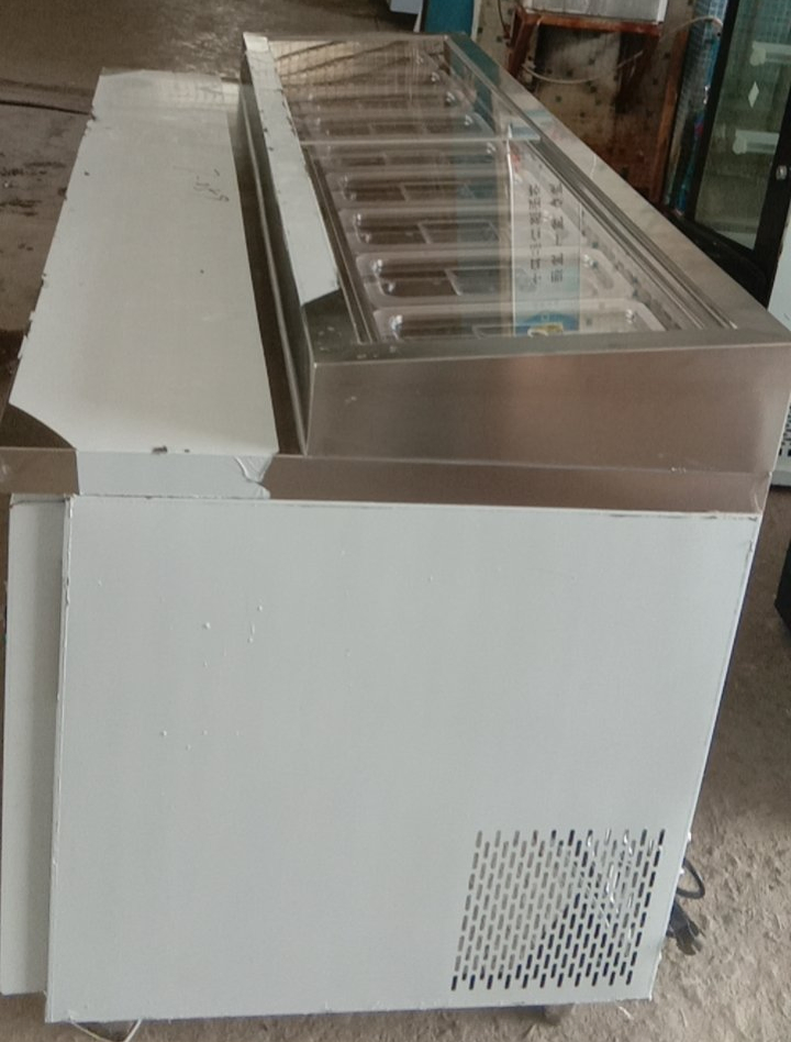 Customized Under Counter Refrigerator Used Stainless Steel Workbench Fridge for Milk Tea Shop