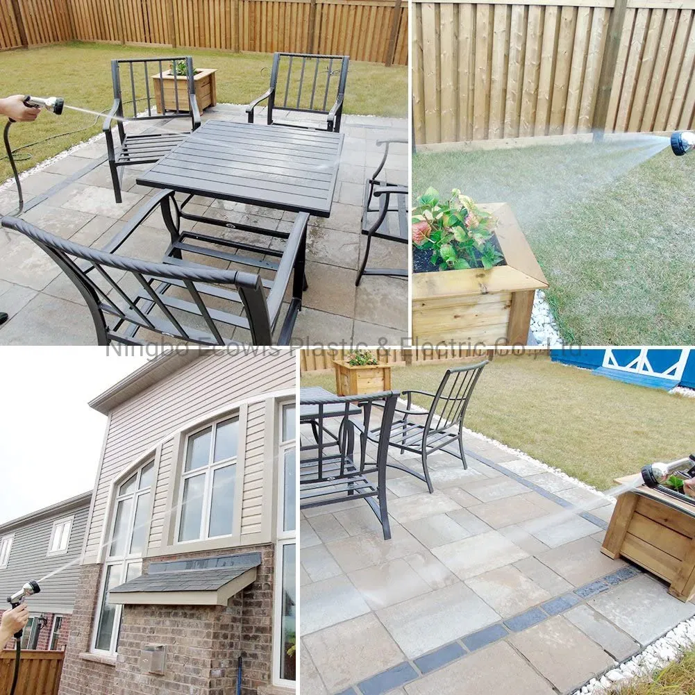 Water Hose Connect 7 Pattern Garden Pistol Spray Nozzle