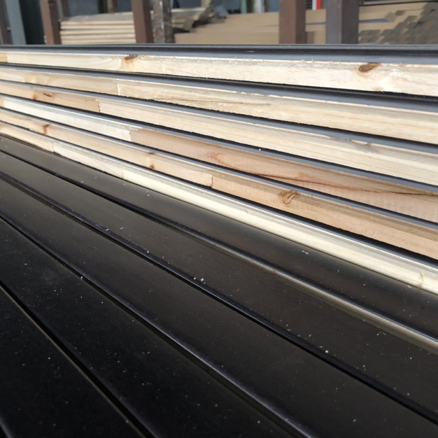 Top Level Black Steel and Wood Composite Door From China