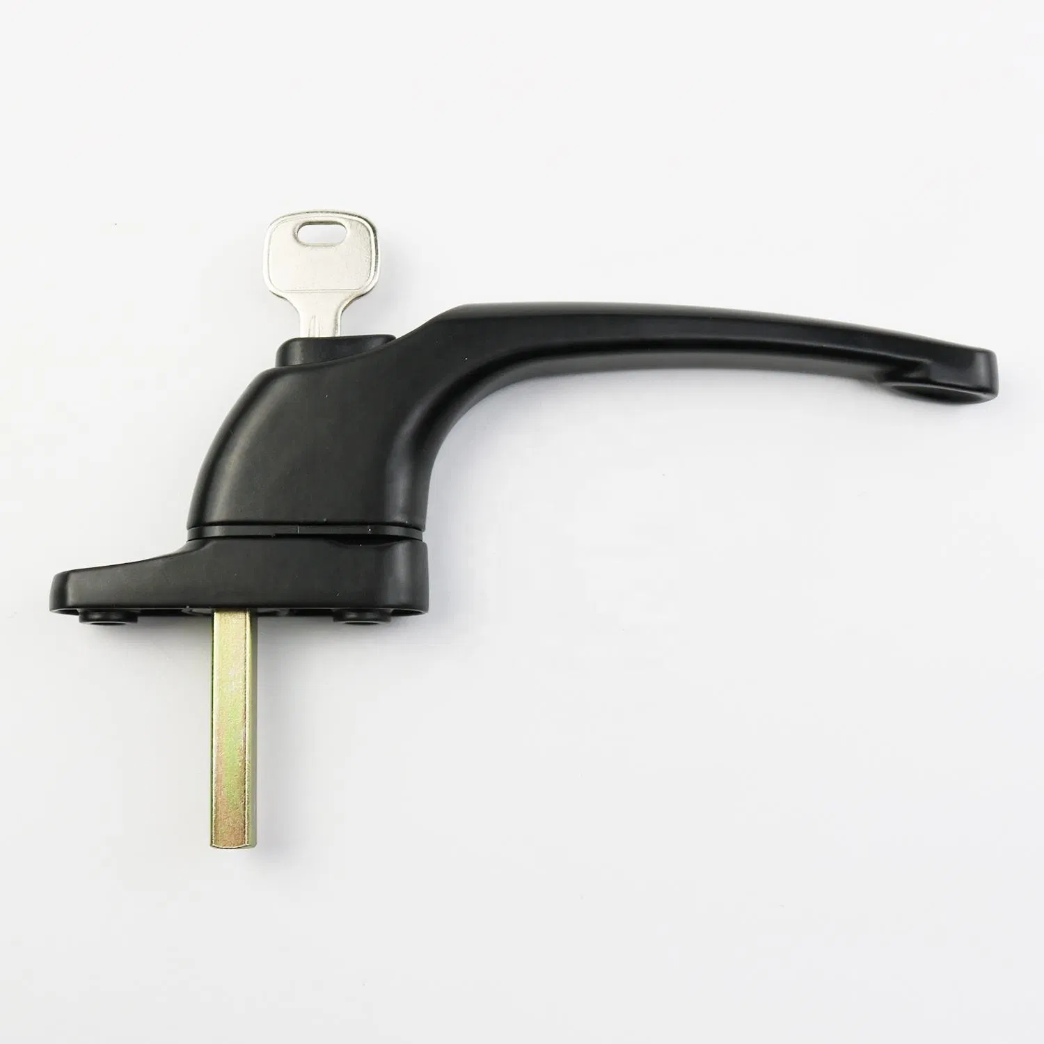 Powder Coating Zinc Alloy European Aluminium Window Square Shaft Handle with Lock