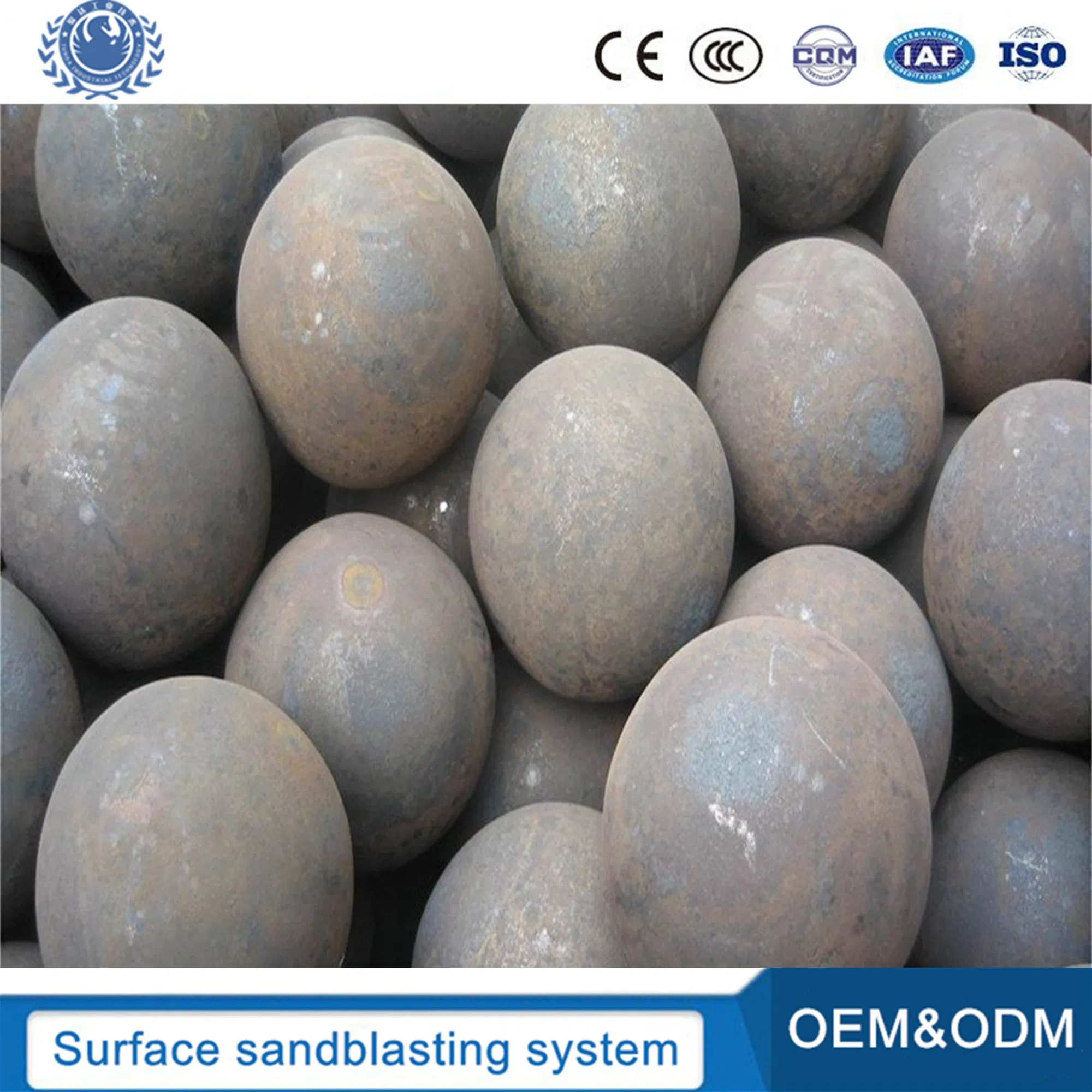 Hot Sale 25mm 30mm 40mm 60mm 80mm Forged Steel Grinding Media Ball Grinding Steel Ball for Mining and Cement Plant
