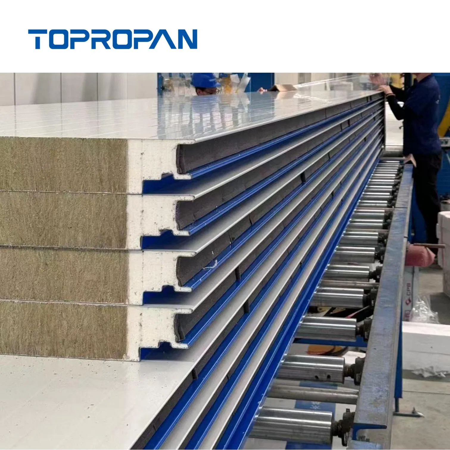 Factory Price Environmental Economical Customized Color Coated Steel PU/PIR/Rockwool Wall/Roof Insulated Sandwich Panel