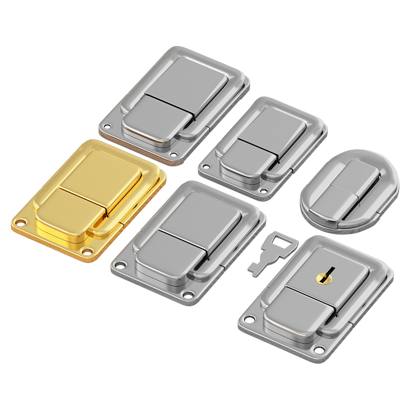 Metal Silver Color Box Latch Lock Antique Buckle Latch Lock Decorative Safety Lock Clasp Replacement for Wooden Case Jewelry Box Wine Gift Box J404