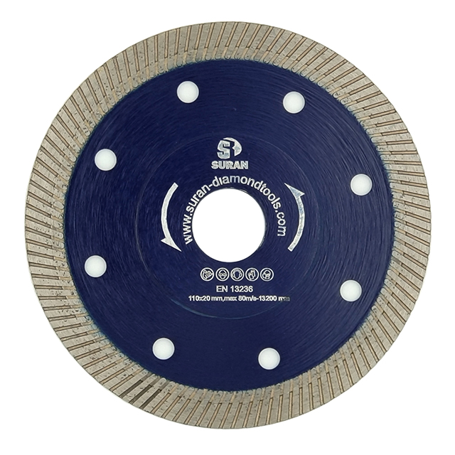 125mm Hot Press Slim Turbo Diamond Saw Blade for Ceramic Porcelain Tile