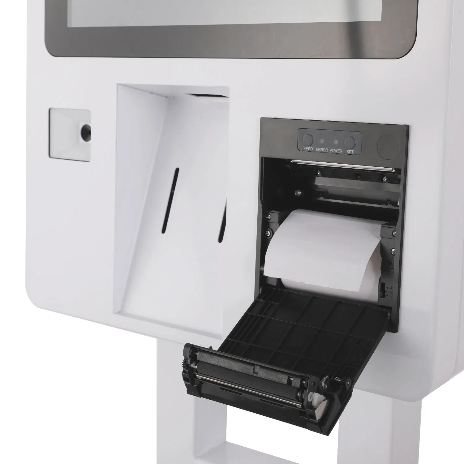 Innovative 32 Inch Retail Kiosk POS Printer Scanner Solution