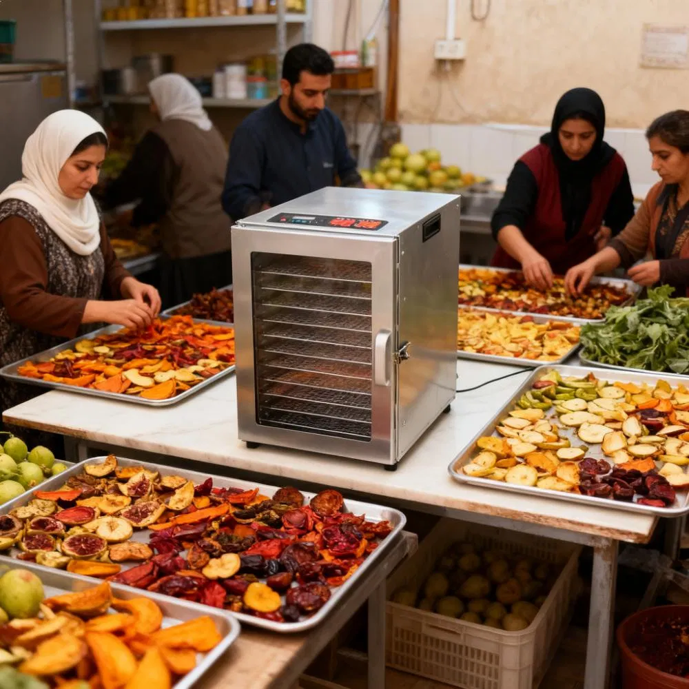 Heavybao UAE Iraq Iran Middle East Electric Commercial Snack Food Fruit Dehydrator Dryer