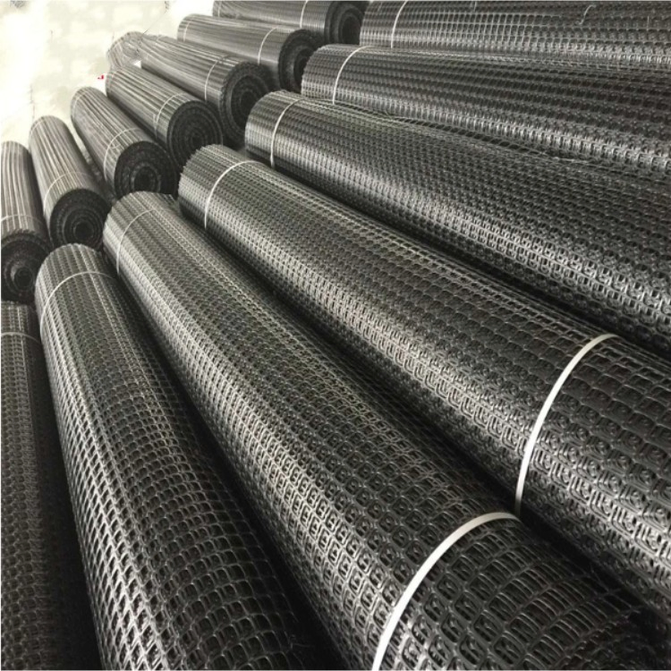 PP Plastic Biaxial Geogrid with Mesh Size Geogrid for Road
