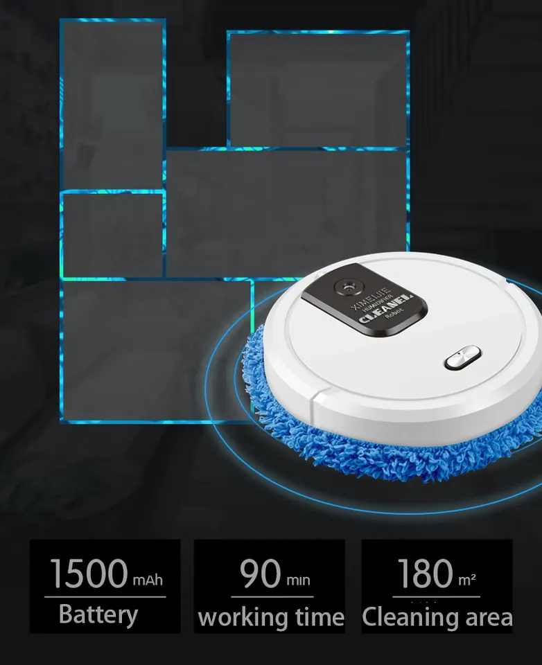 Automatic Smart Impregnation Humidification Rechargeable Dry Wet Vacuum Cleaner