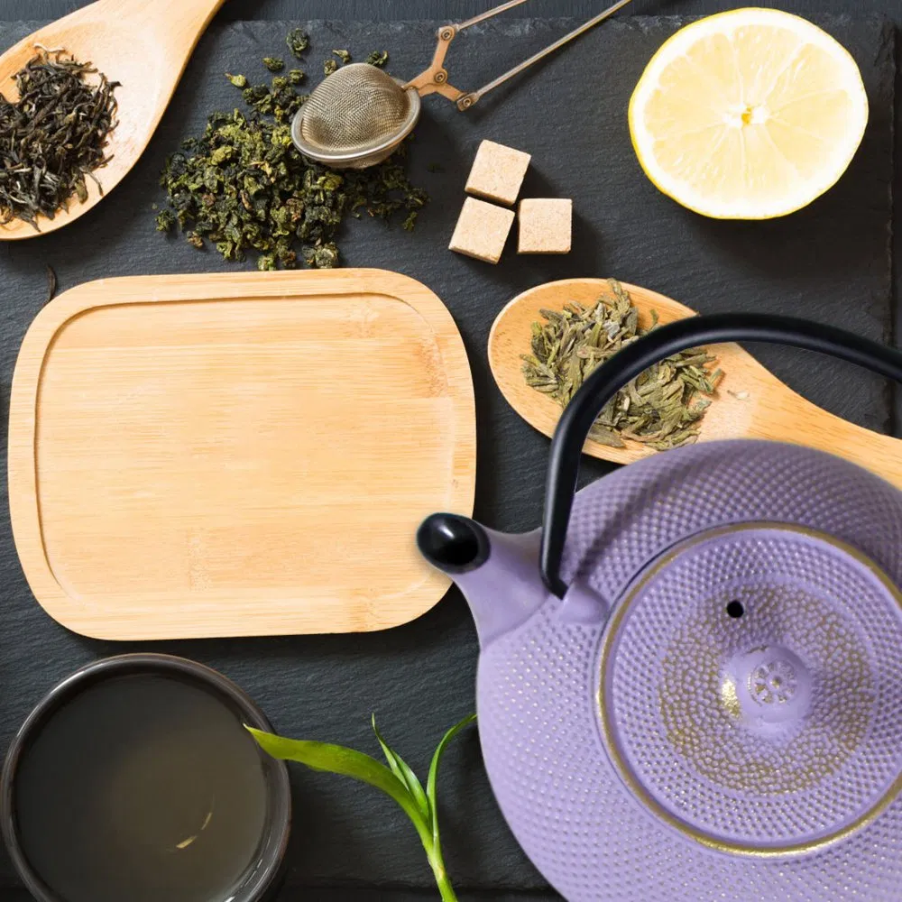 Toptier Japanese Teapot with Stainless Steel Infuser 0.5L Enamel Cast Iron Teapot