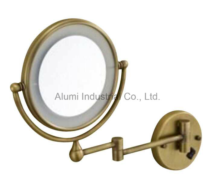 Hotel LED Light Single Sided Wall Mounted Magnifying Mirror