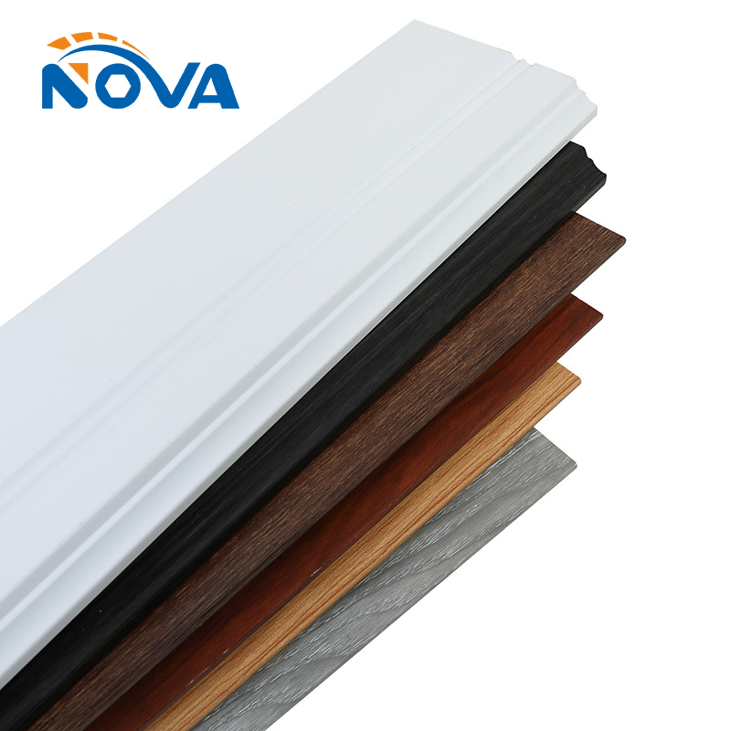 Flooring Wood Design Wall Base Board PVC PS Skirting Baseboard