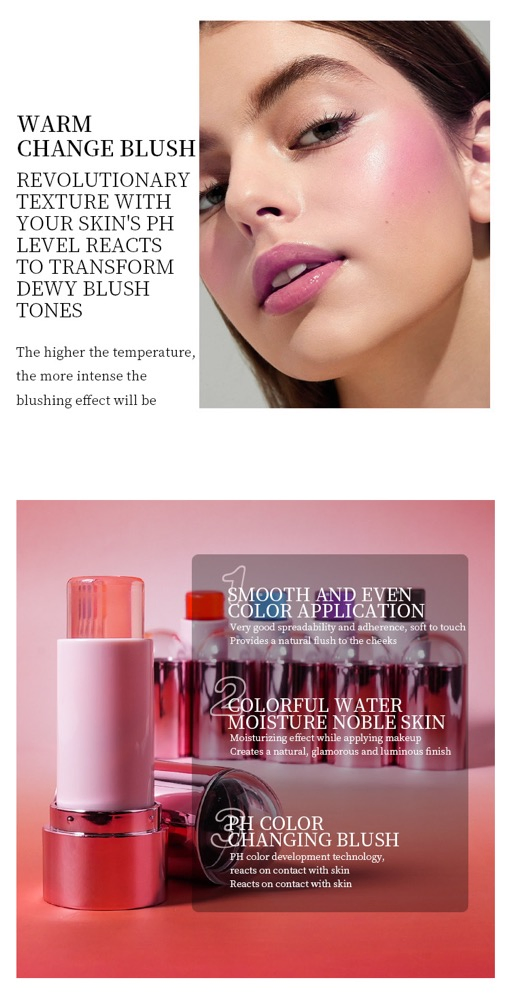 Wholesale Waterproof Private Label Vegan Lip Tint Jelly Blush Stick