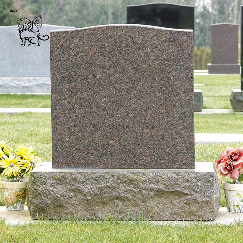 European Simple Natural Granite Cemetery Headstone Marble Tombstone and Monument Factory Wholesale