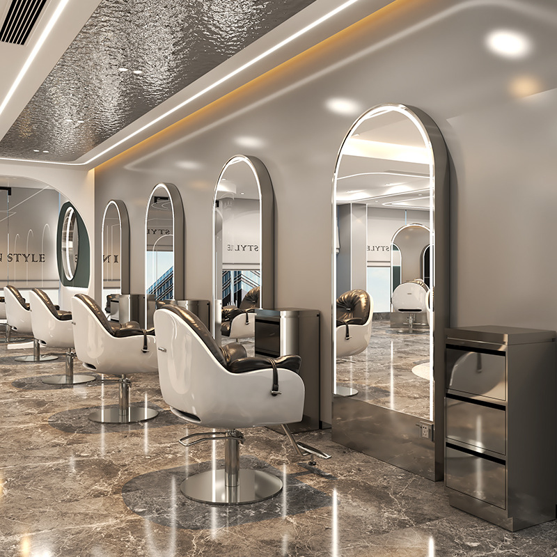 Energy Efficiency Barbershop Mirror/Vanity Light Mirror/Hair Dressing Mirror/with Stainless Steel Frame