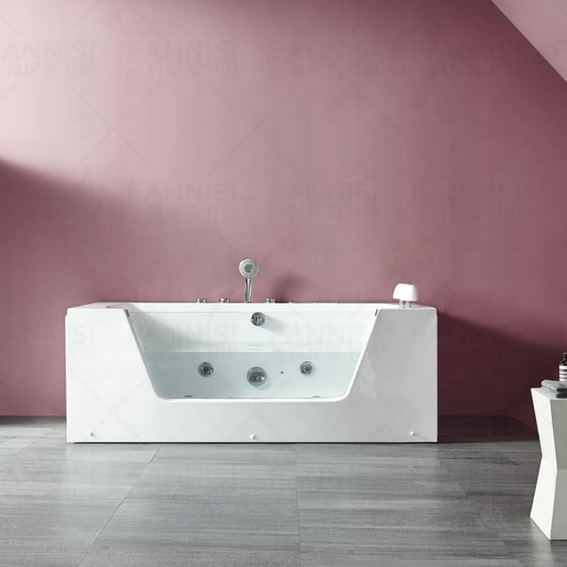 Luxury Intelligent Back Hydro Massage Hot Bathtub Freestanding