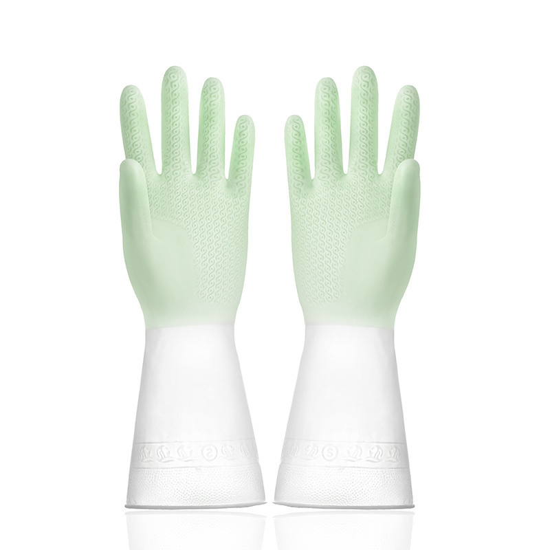 Eco-Friendly Silicone Cleaning Gloves for Kitchen and Bathroom