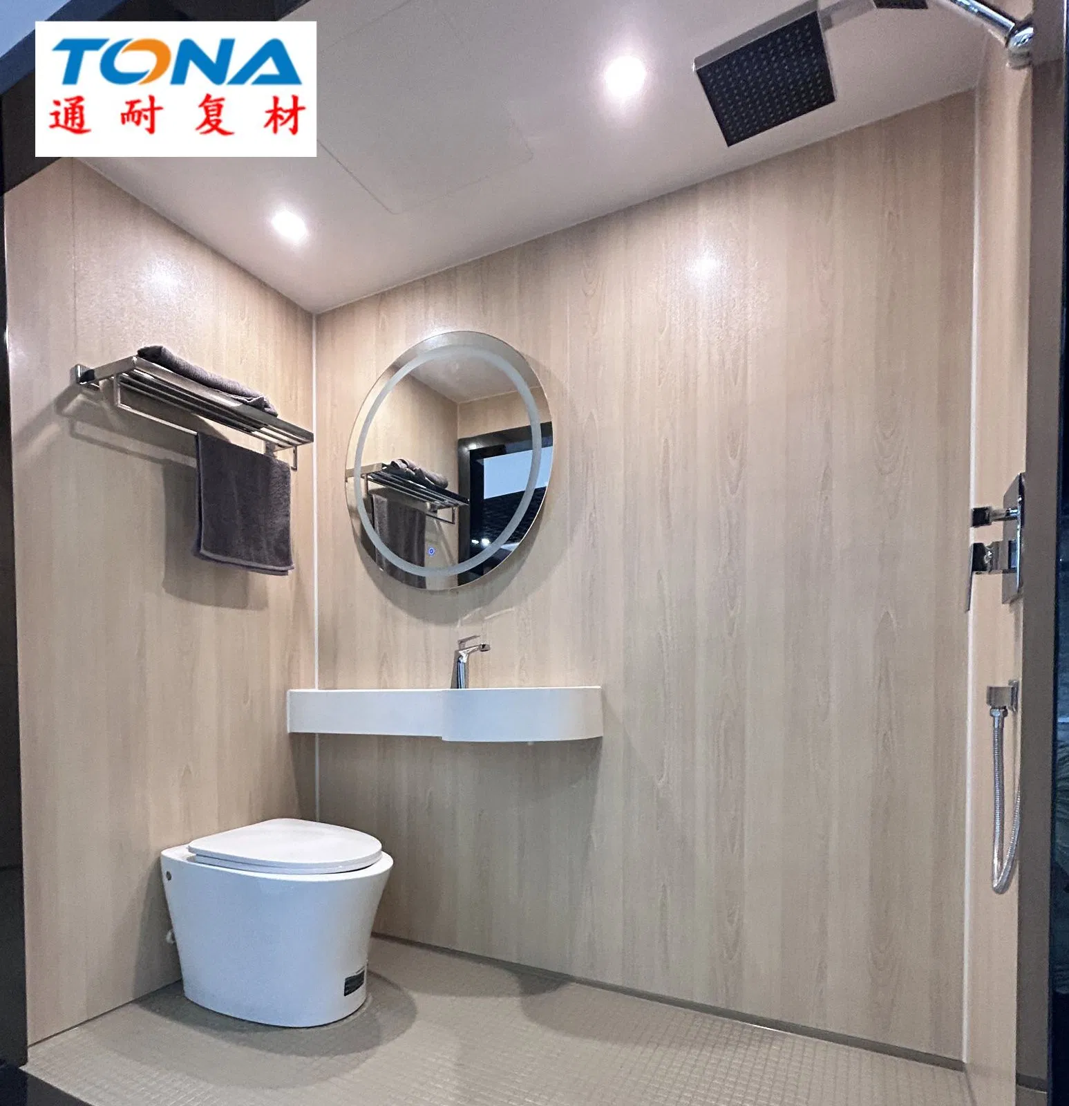 Accessories Prefabricated Furniture Efficient Drainage Wholesale Direct SMC Bathroom