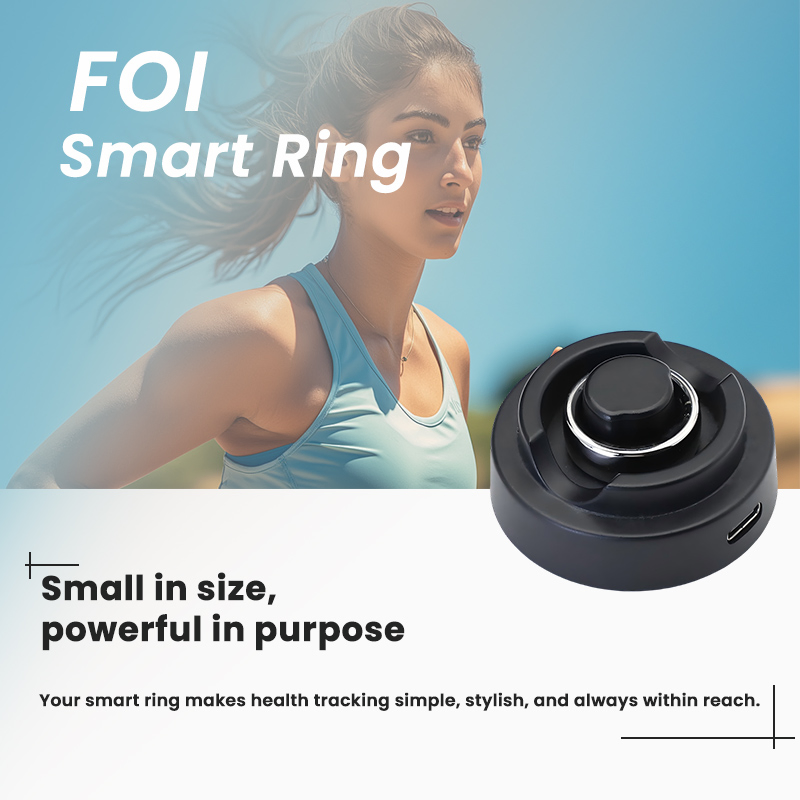 Hot Selling Products NFC Ring Smart APP Control Islamic Digital Bluetooth Fitness Smart Male Ring Glucose with Charge Case