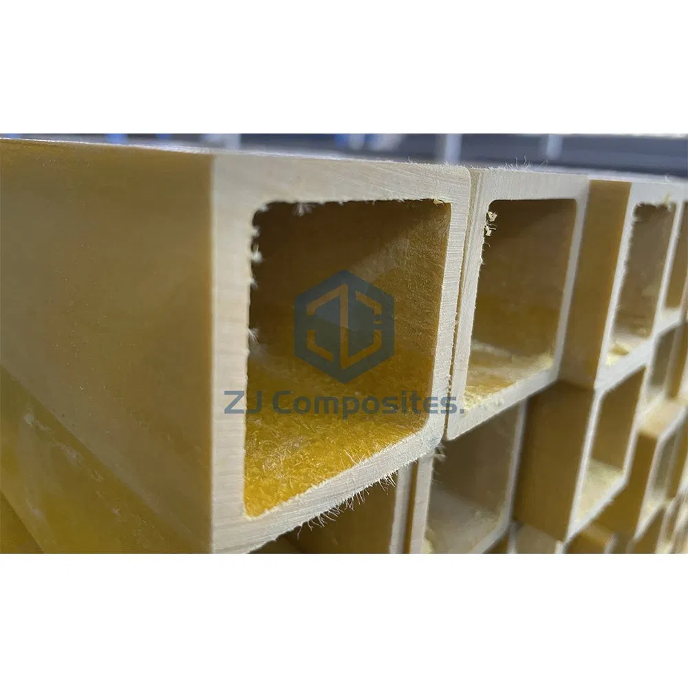 Durable and Corrosion Resistant FRP GRP Fiberglass Square Tube for Construction