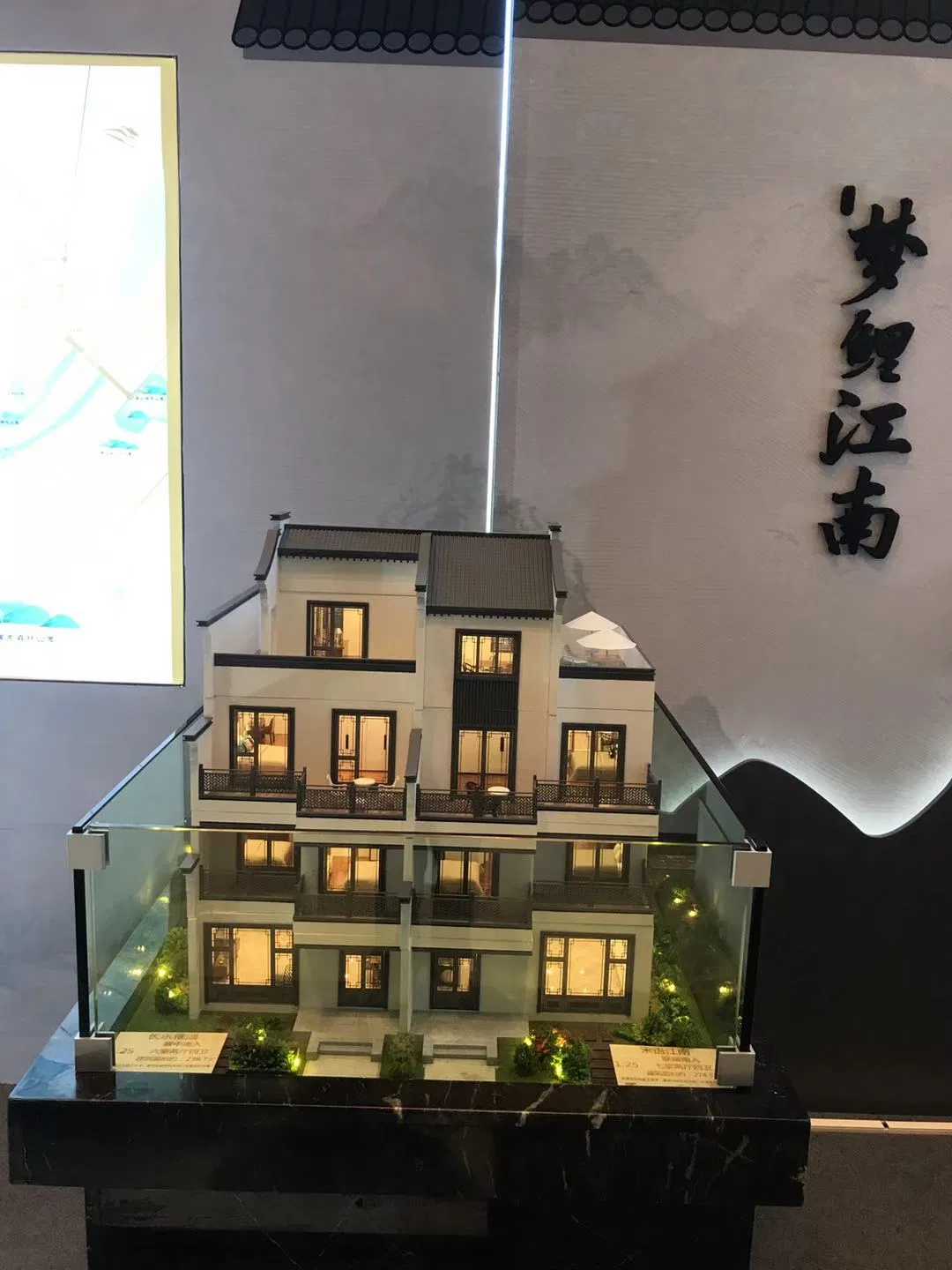 High End Modern Professional Customized Apartment Building Model with Lighting Display