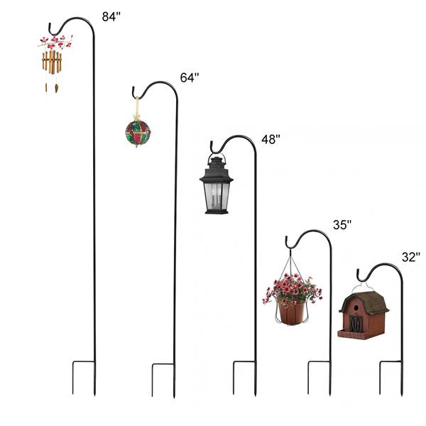 Hanging Flower Basket Shepherd Hook for Garden