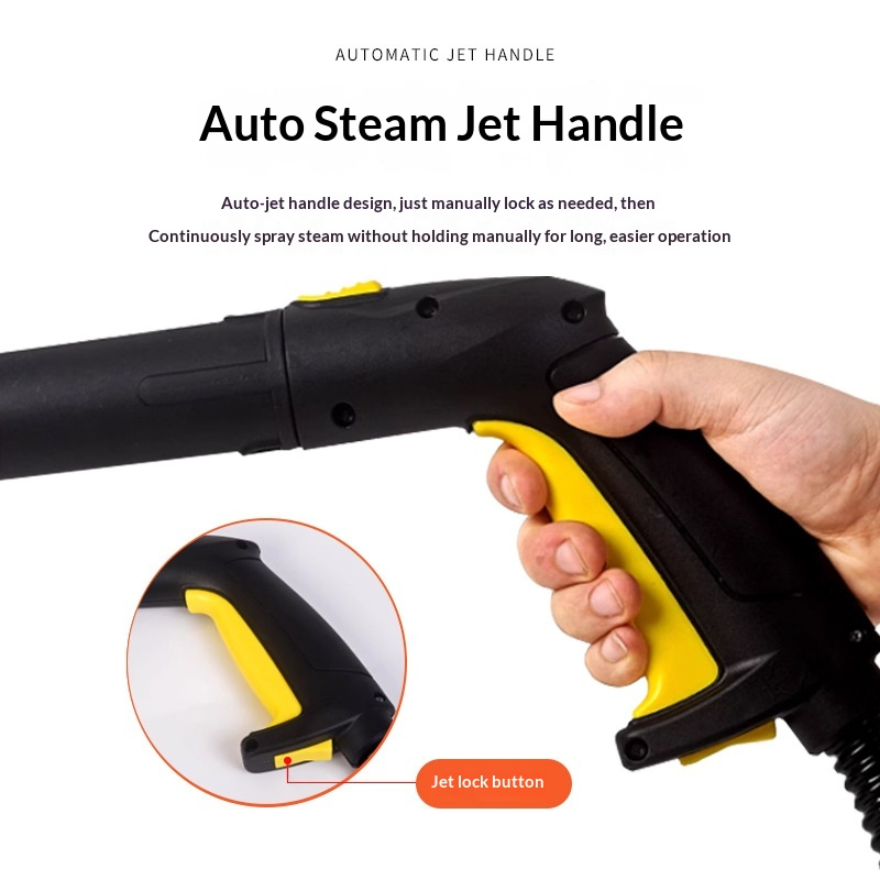 Handheld Steamer for Cleaning Kitchen Grease Bathroom Grout Car Upholstery 900 Ml Tank