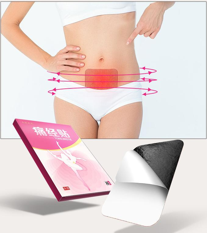 in Stock Herbal Self-Heating Pain Relief Patches Warmth During Menstruation for Women