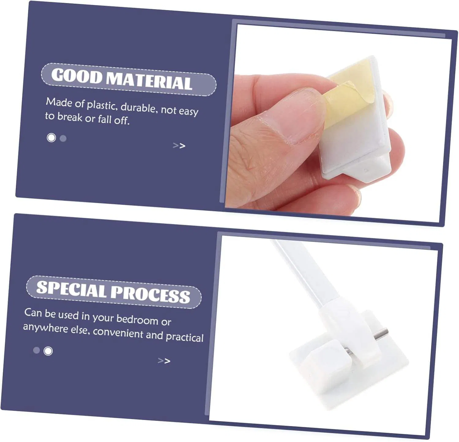 Stick Mini Curtain Rod with Finial with Hole, Extendable Curtain Tension Rod, White Tension Curtain Rod for Windows