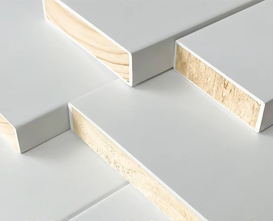 New Design Home Decor White Primed Decorative Furniture Indoor Decoration Door Frame Wall Trim Baseboard Wood Moulding Molduras Pared