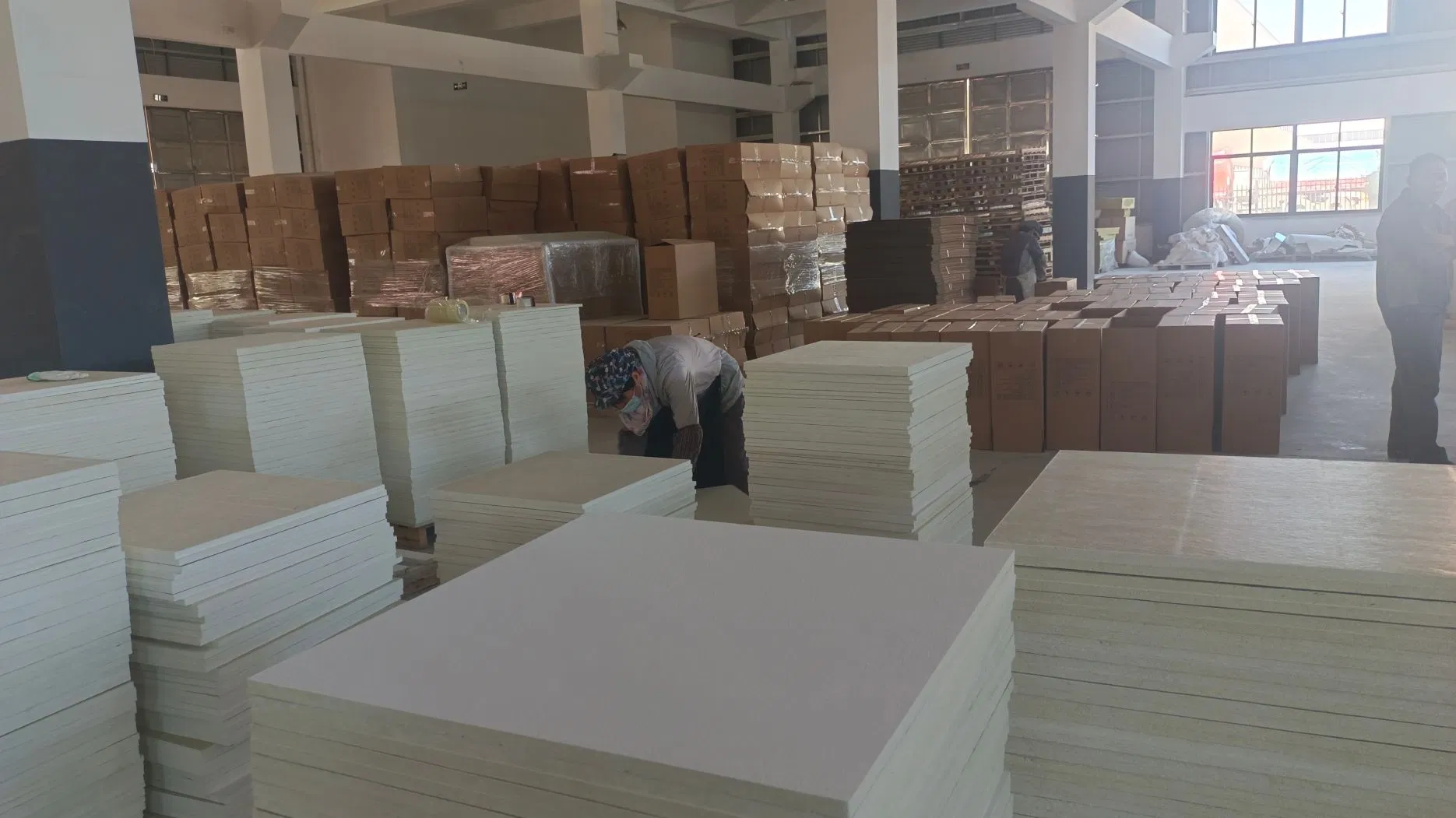 Non-Combustible Sound Absorbing Material Rockwool Suspended Insulation False Ceiling for Workshop/Plant