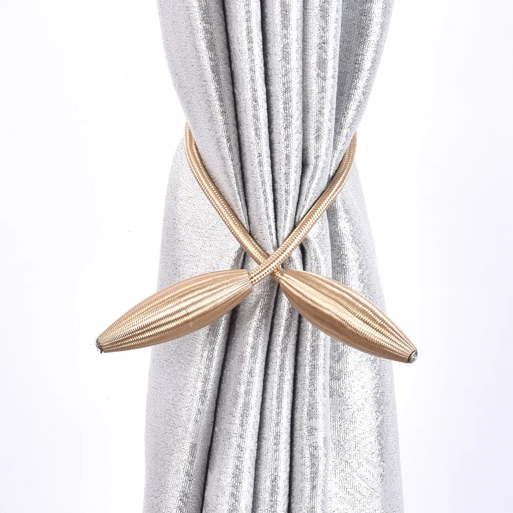 Wheat Shape Twist Rope Curtain Tie Backs Window Curtains Holdbacks Hook Clips
