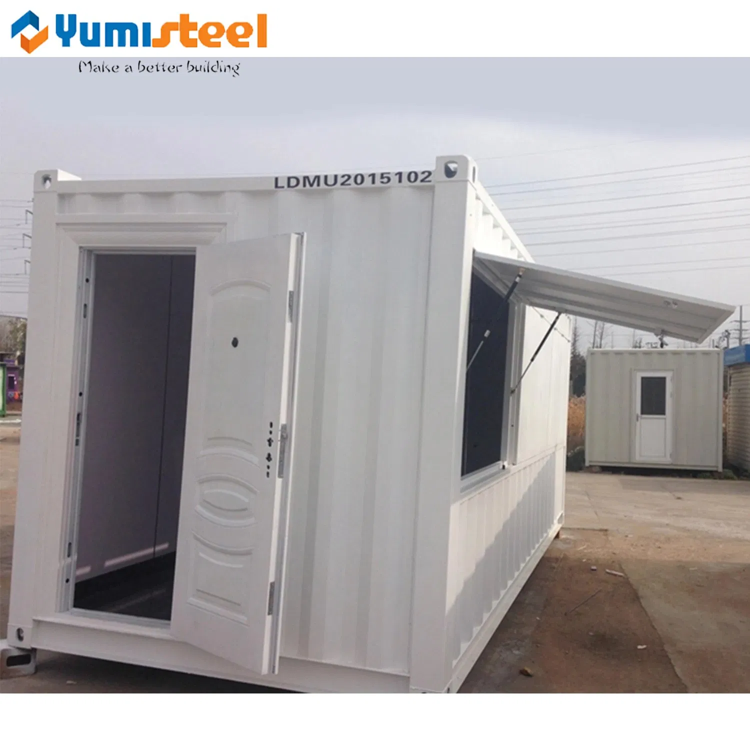 Fast Assembly Customized Design Steel Frame Building Mobile Shipping Container House for Shop