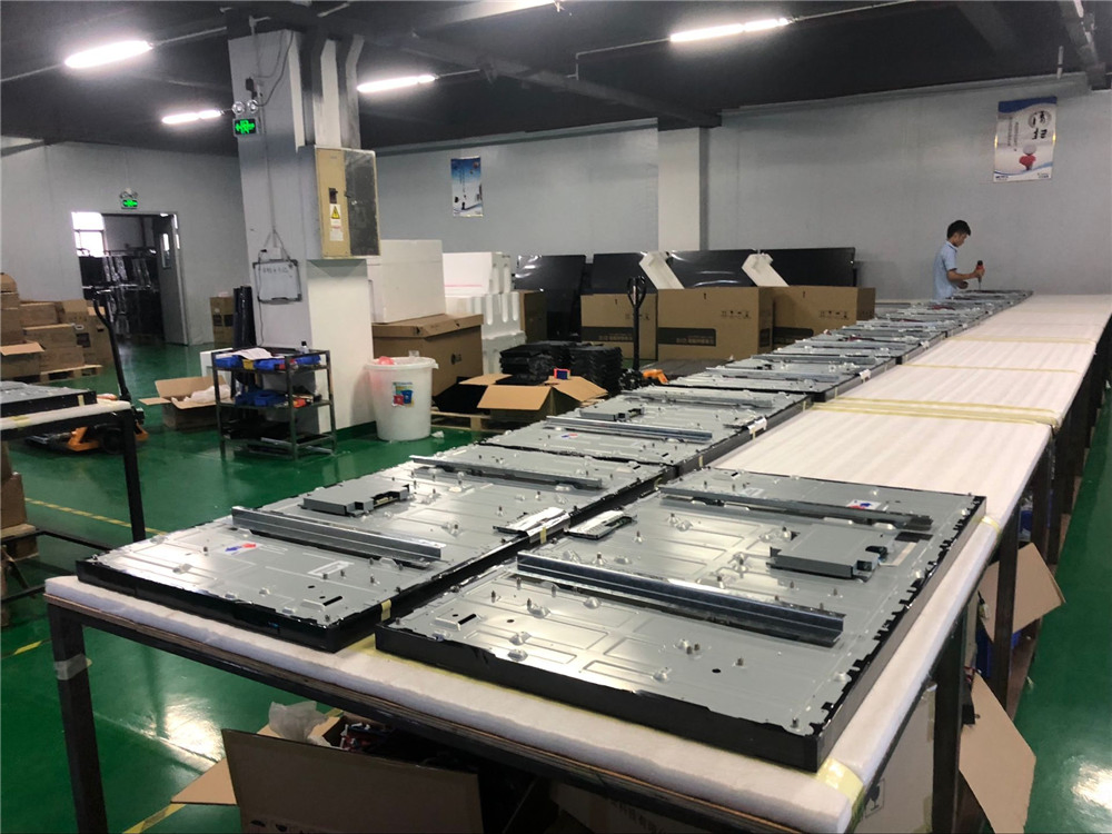 4.9mm VGA display screen LCD video wall panel with RS232