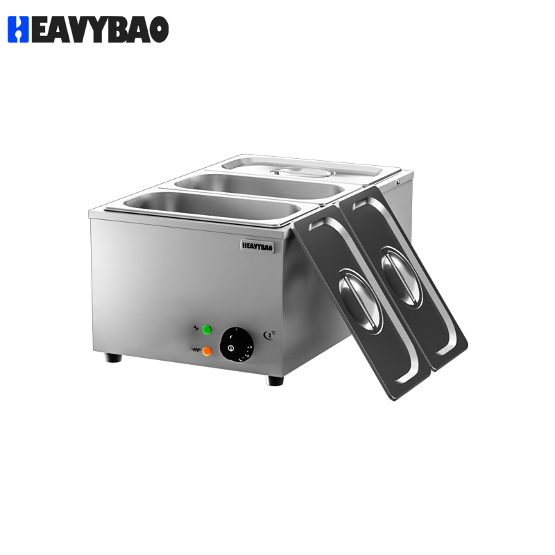 Heavybao Commercial Restaurant Buffet Supplies Electric Stainless Steel Food Warmer Bain Marie